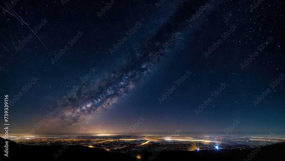 Sky strewn with stars Sky strewn with stars