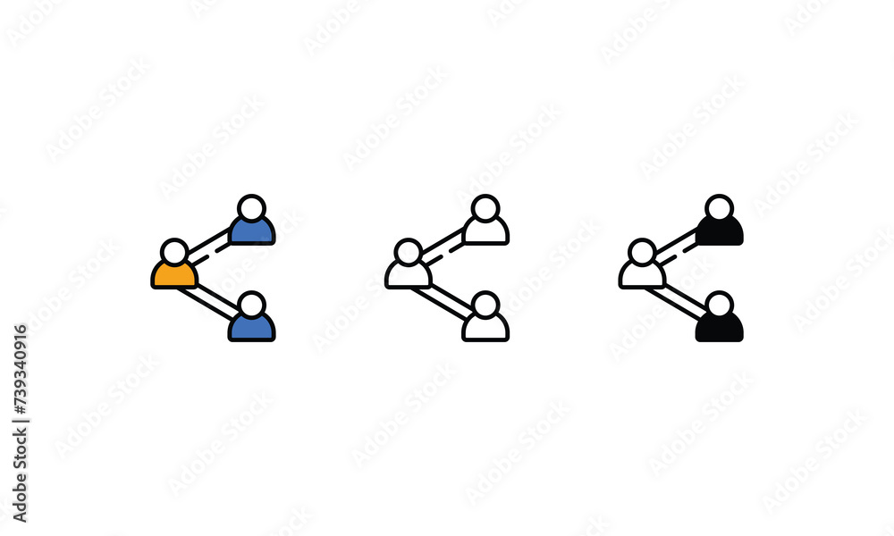 User icons vector stock illustration