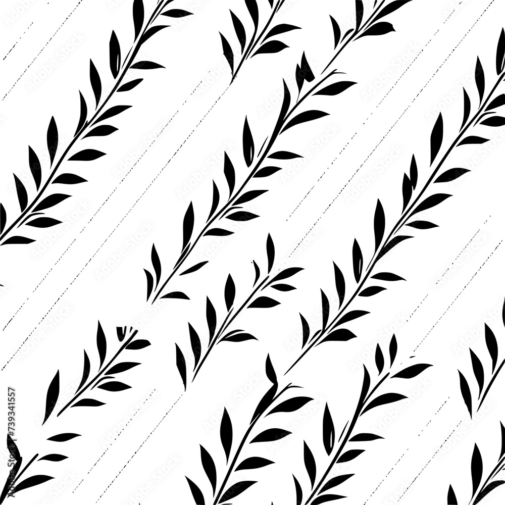 Obraz premium Floral seamless pattern, Pattern, Flower pattern, geometric pattern, diagonal pattern, pattern, floral, flower, seamless, design, ornament, vector, decoration, art, wallpaper, leaf, illustration,