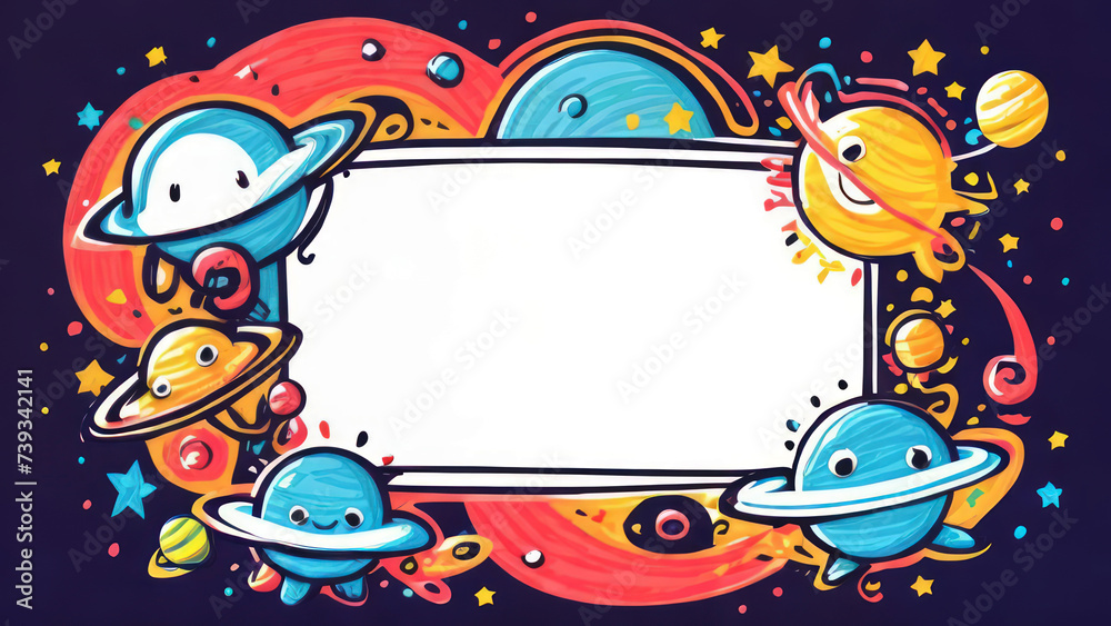 Greeting card with space for text in the center 