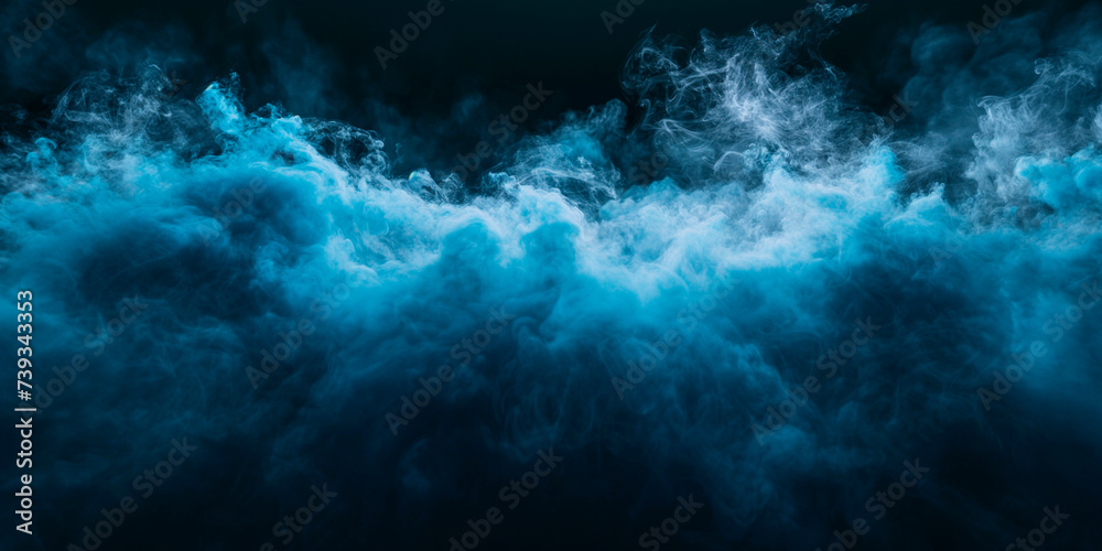 Obraz premium blue smoke abstract background