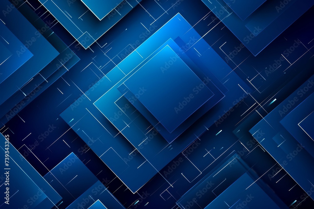 3D geometric pattern of blue cubes with a futuristic tech feel. 3D geometric pattern of blue cubes with a futuristic tech feel.