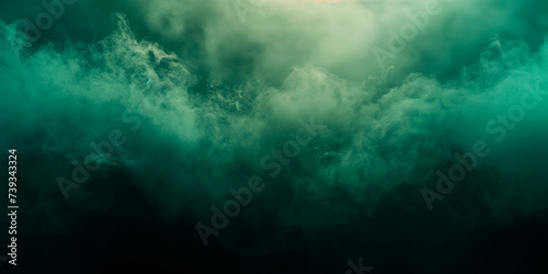 green smoke abstract background