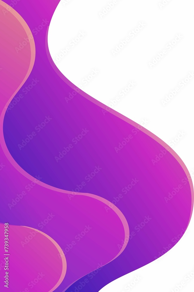 Colorful fluid abstract background. Modern color gradient. Simple and minimalist texture design. Wave concept.