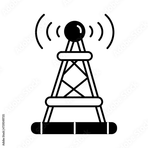  Network Technology Linear Icon