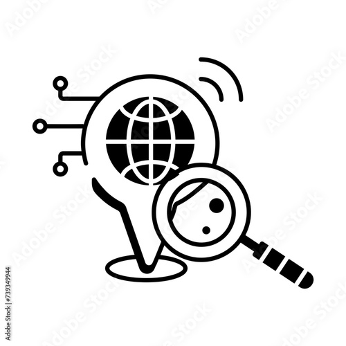 Data Networking Linear Icon