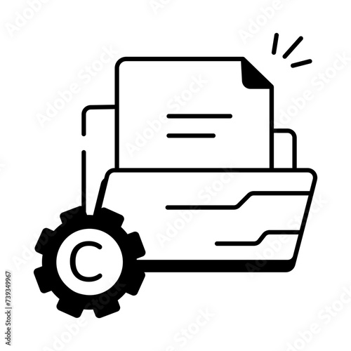 Data Networking Linear Icon