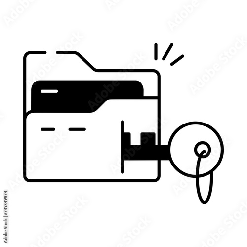 Data Networking Linear Icon