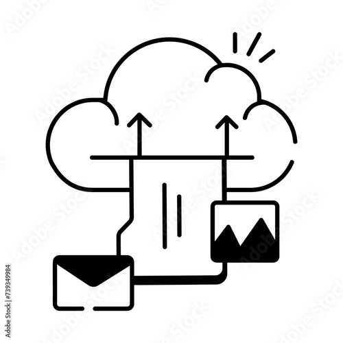  Web and Network Services Linear Icons