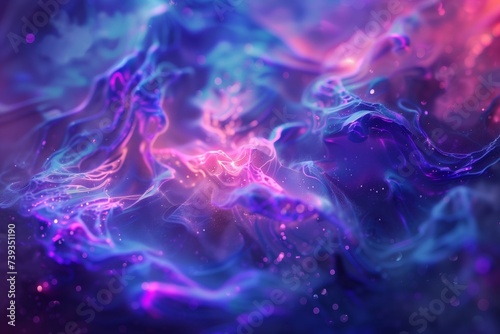 abstract background with colorful pink and purple energy waves