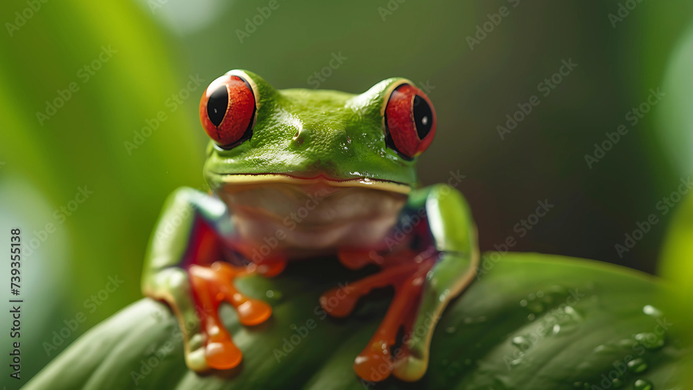Obraz premium Red-eyed Tree Frog