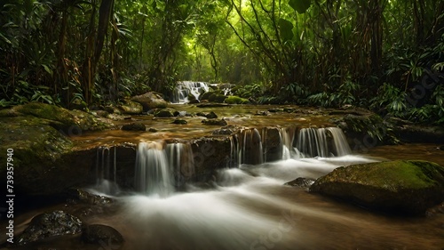 waterfall background very cool 