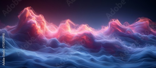 Abstract Colorful waves and Lines background for design and presentation 