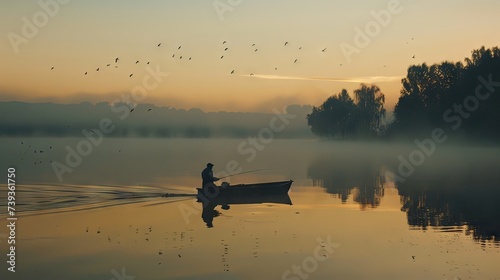 In the quiet of dawn, a fis...
