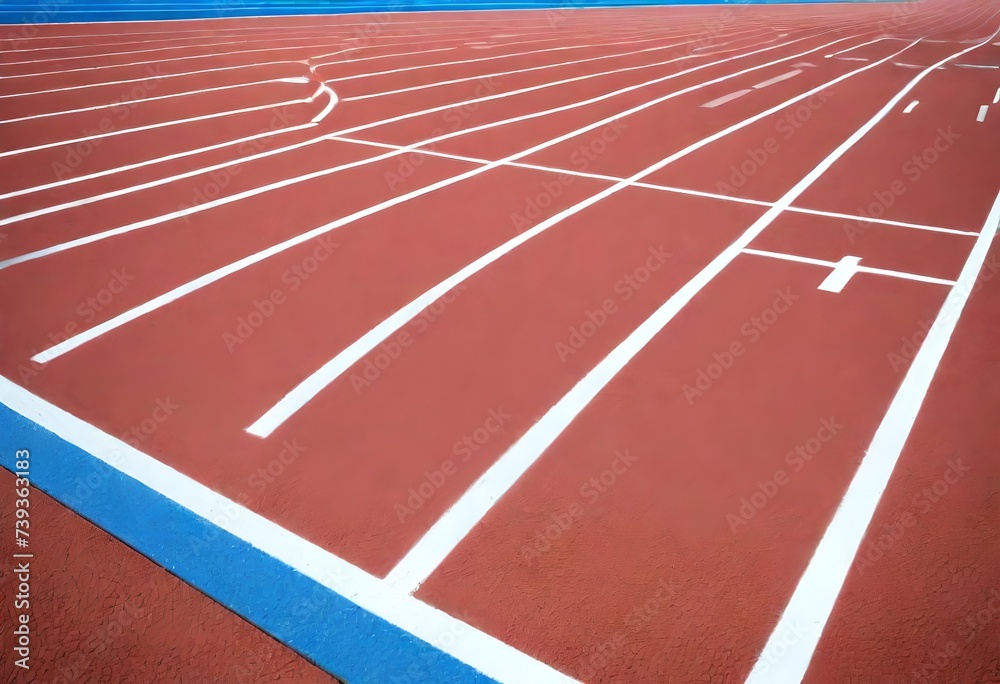 running track in stadium