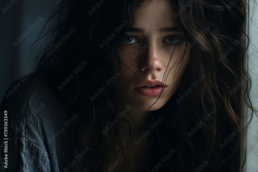 Concept of depression and mental health issues personal inner struggle pain and isolation generative ai Concept of depression and mental health issues personal inner struggle pain and isolation generative ai