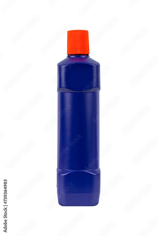 Toilet cleaner bottle isolated on white background. Toilet cleaner bottle isolated on white background.