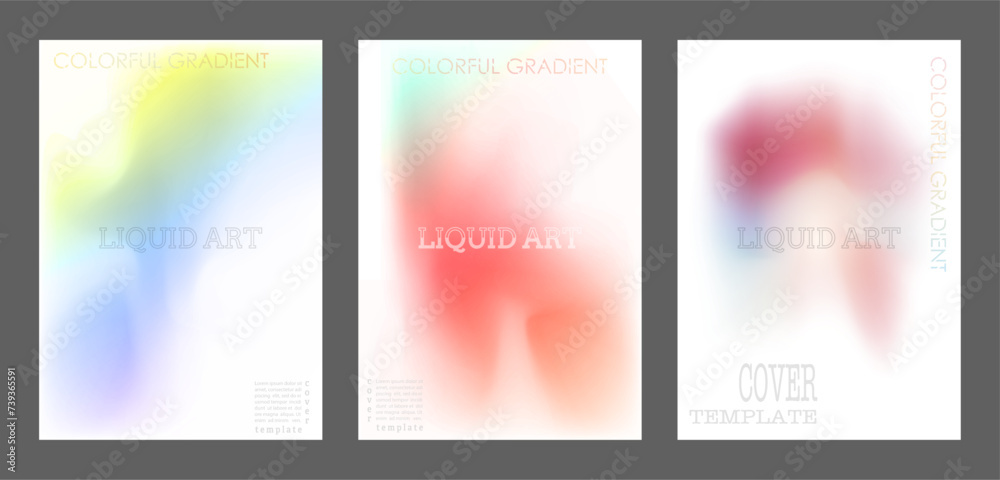 The gradient. A colorful template for the cover, poster, banner and print. Vector background for printing