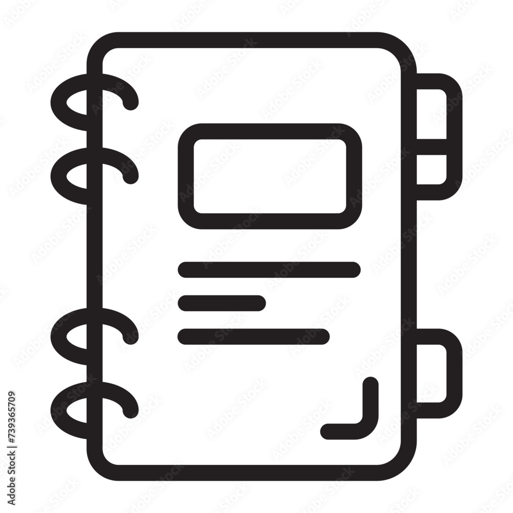 agenda line icon agenda line icon