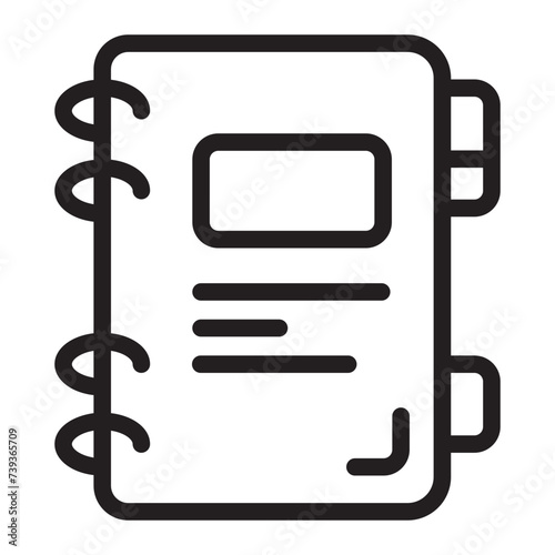 agenda line icon