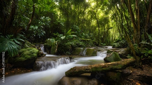 waterfall background very cool 
