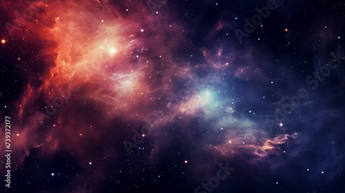 A digital background design inspired by the cosmos, showcasing the beauty of stars, galaxies, and celestial wonders, simulating the quality of an HD image,