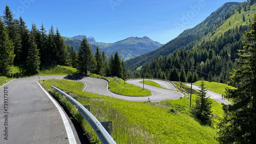 Curves of Sella Ronda, Italy photo