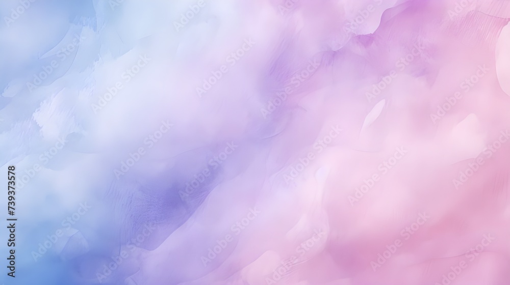 Fantasy watercolor paper texture image in light pink, purple, and blue hues, perfect for grunge design, vintage card templates, and more. 