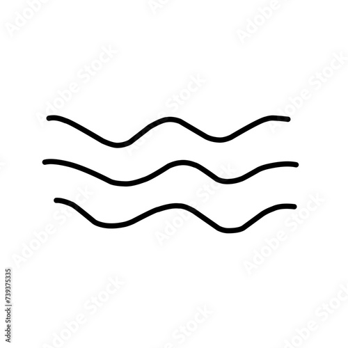 Modern water outline