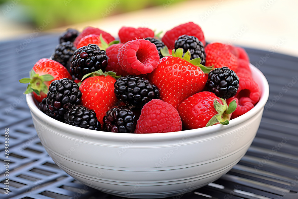 bowl of berries. bowl of berries.
