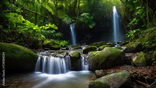 waterfall background very cool 