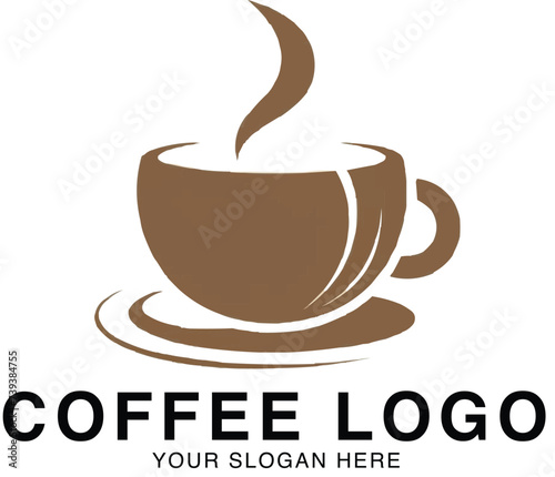 Free vector minimalist coffee signage design.