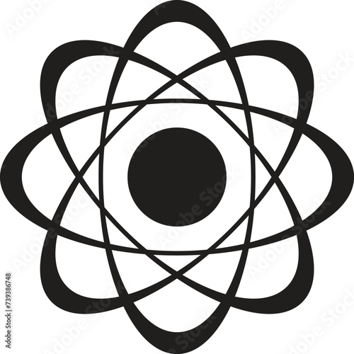 Atom icon vector
