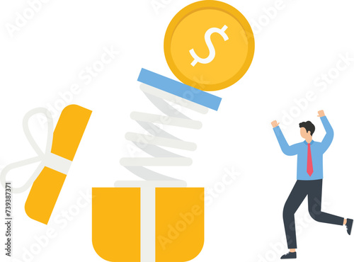 Jackpot or winning, Game of chance and lucky success concept, 
