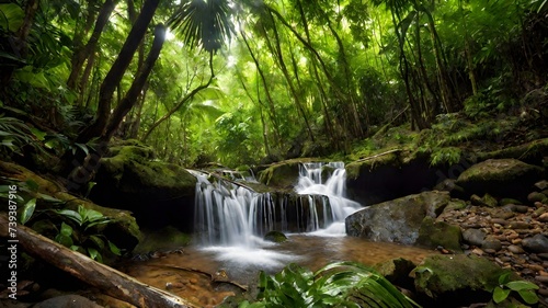 waterfall background very cool 