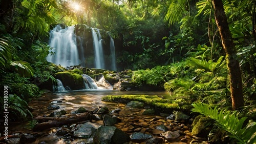 waterfall background very cool 