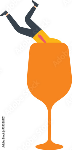 Alcohol Abuse and Substance misuse, Harmful drinking or Alcohol-related problems, Alcohol use disorder or Substance abuse treatment concept,
