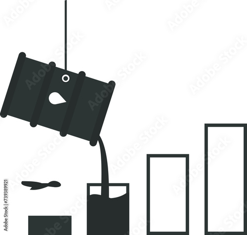 Invest in oil and Commodity investing, Energy markets or Oil prices, Oil production and resources concept,
