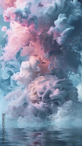 A visually stunning artwork inspired by the cloud based nature of cloud smoke
