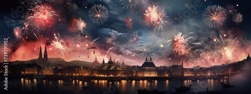 Night Celebrations: Spectacular Fireworks Lighting Up London's Famous Landmarks
