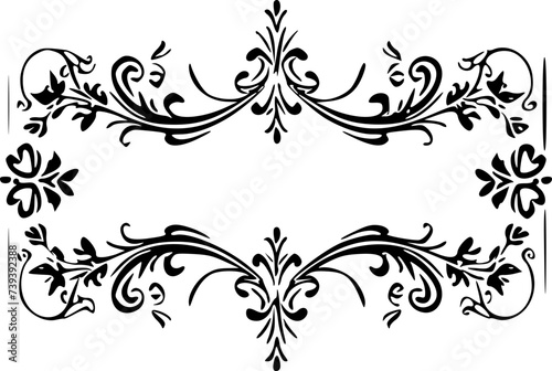 SVG Decorative Frame Vector Illustration Decorative Design	
