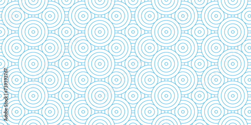 Seamless geometric ocean spiral pattern and abstract circle wave transparent lines. blue seamless tile stripe geomatics create retro square line backdrop pattern background. Overlapping Pattern. 