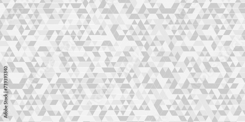 Abstract gray and white cube chain rough triangular low polygon backdrop background. geometric pattern gray and white Polygon Mosaic triangle Background  business and corporate background.