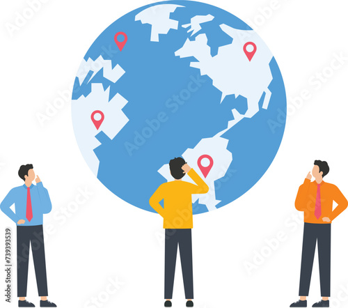 Business travel and Professional journey, Travel for work and ,multi international corporation concept,
