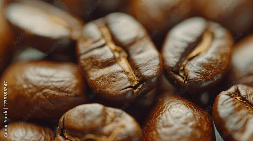 A close-up of coffee beans.