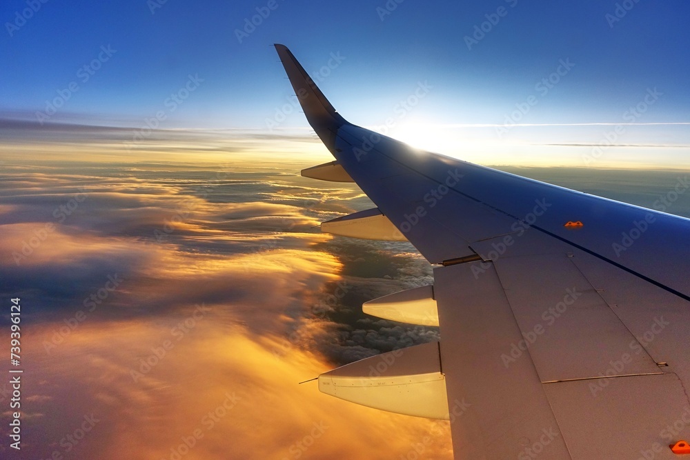 Blick aus einem Flugzeug Blick aus einem Flugzeug