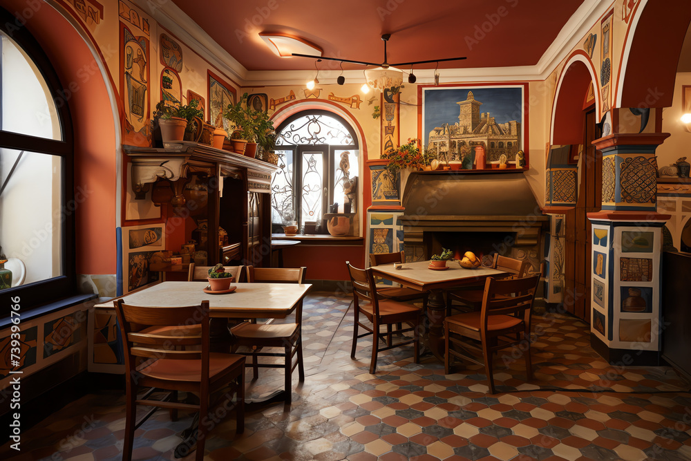 Altes vintage Cafe, Restaurant 