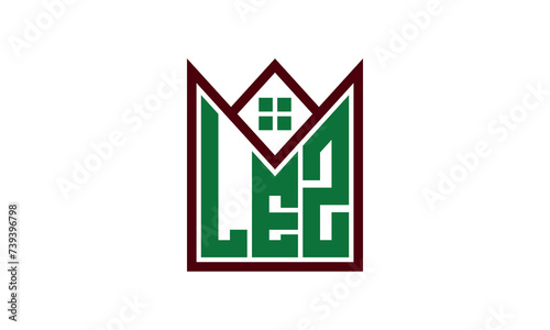 LEZ initial letter real estate builders logo design vector. construction ,housing, home marker, property, building, apartment, flat, compartment, business, corporate, house rent, rental, commercial photo