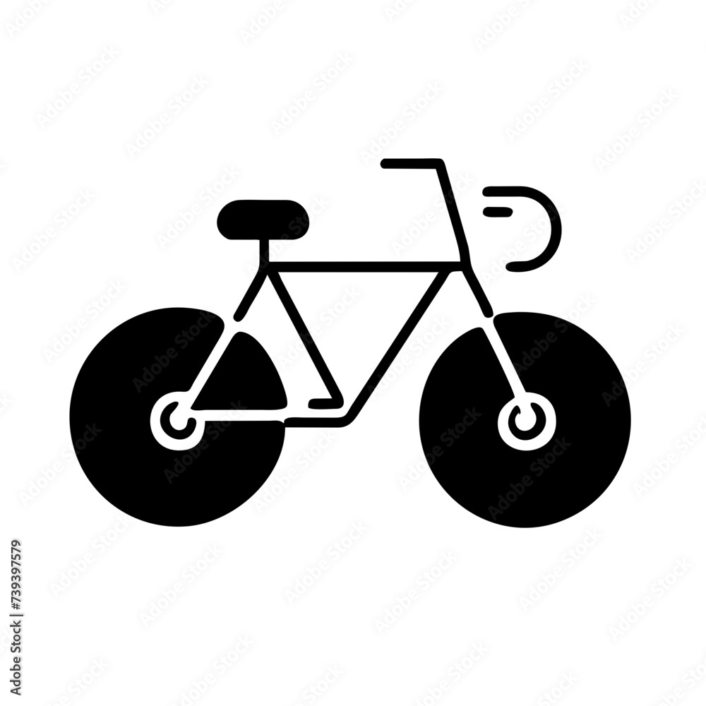 Bike Icon: A Simple and Recognizable Symbol of Cycling. Bike Icon: A Simple and Recognizable Symbol of Cycling.