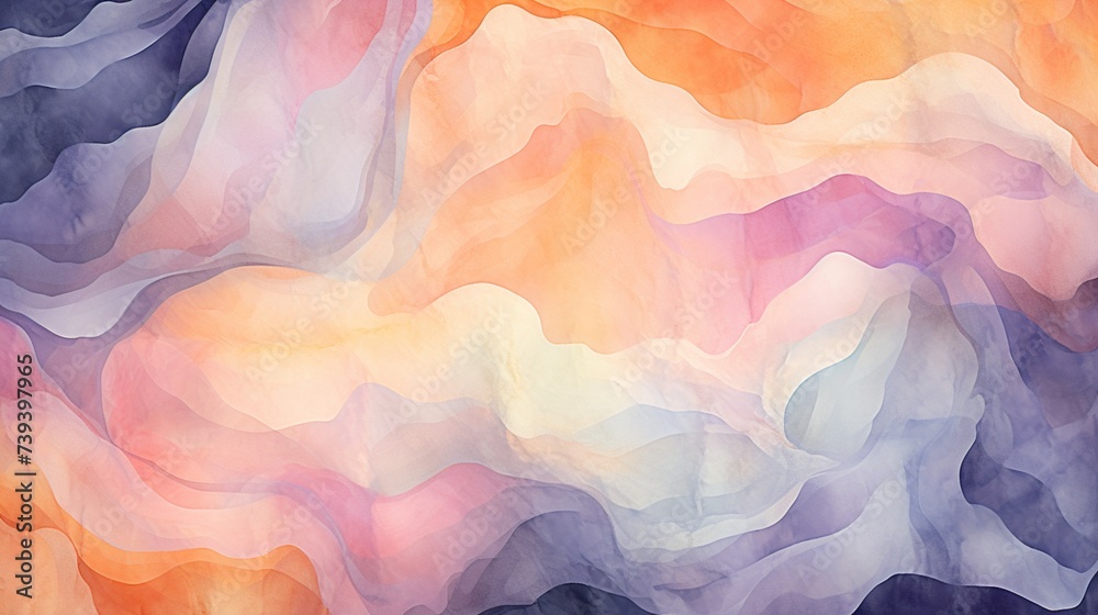 A captivating digital background design with a watercolor-inspired abstract pattern, perfect for adding an artistic touch to various projects - obrazy, fototapety, plakaty 